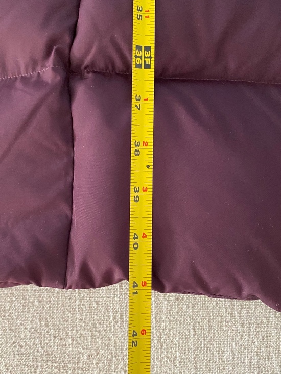 Land's End Full Length Down Puffer Coat in Darkest Plum - Size S - Picture 7 of 11
